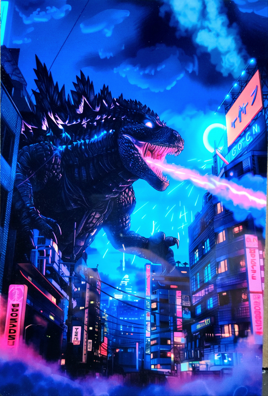Neon Godzilla